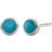 Monica Vinader Sterling Silver Mini Gem Stud Earrings Turquoise