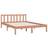 vidaXL Solid Pine 69.5cm Sengeramme 135x190cm