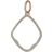 Monica Vinader Riva Hoop Pendant Charm - Rose Gold/Diamond