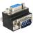 DeLock Angled DB-9-DB-9 Adapter M-F