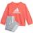 Adidas Infant Badge of Sport Performance Sweatset - Semi Turbo/White/Grey (HF8820)