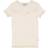 Wheat T-Shirt Rib Ruffle SS - Powder (0100f-007-3129)