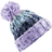 Beechfield Unisex Adults Corkscrew Knitted Pom Pom Beanie Hat - Lavender Fizz