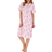 Slenderella 42" Picot Trim Floral Jersey Nightdress - Pink