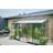 Halls Greenhouses Qube 612 7.1m² Aluminium Sikkerhedsglas