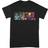 Marvel Unisex Adult Character T-shirt - Black/Red/Green