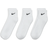 NIKE Everyday Cushioned Training Ankle Socks 3-pack - White/Black