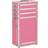 vidaXL Makeupkuffert Aluminium Pink