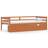 vidaXL Solid Pine Wood Sengeramme 90x200cm
