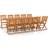 vidaXL 3086978 Matgrupp, 1 Bord inkl. 10 Stolar