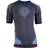 UYN Evolutyon UW Short Sleeve Shirt Men - Anthracite Melange/Blue/Yellow Shiny