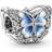 Pandora Butterfly Sparkling Charm - Silver/White/Blue/Transparent