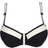 PrimaDonna Swim Istres Padded Balcony Bikini Top - Black