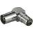 Goobay Angled Coaxial-Coaxial M-F Adapter