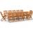 vidaXL 3086979 Matgrupp, 1 Bord inkl. 12 Stolar
