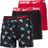 Nike Men Boxer Shorts 3-pack - Sticker Print/Hibiscus/Black