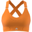 Adidas FastImpact Luxe Run High-Support Sports Bra - Orange Rush/White