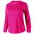 Nike Dri-FIT One Standard Fit Long-Sleeve T-shirt Women - Active Pink/White