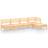 vidaXL 3082660 Loungeset, 1 Bord inkl. 4 Soffor