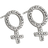 Edblad Edblad Me Studs - Silver/Transparent