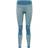 Hummel Clea Seamless Mid Waist Tights Women - Blue Coral/Marshmallow