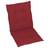 vidaXL 4-pack Coussin de chaise Rouge (100x50cm)