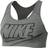 NIKE Swoosh Futura Sports Bra - Smoke Grey/Pure/Black