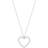 Edblad Rope Heart Necklace M - Silver