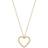 Edblad Rope Heart Necklace M - Gold