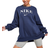 Nike Sportswear Essentials Oversized Fleece Sweatshirt Women's - Midnight Navy/White