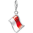 Thomas Sabo Charm Club Flag Charm - Silver/Red/White