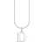 Thomas Sabo Charm Club Delicate Letter D Necklace - Silver