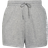 adidas Women's Essentials Slim Logo Shorts Plus Size - Medium Grey Heather/White