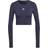 adidas Aeroknit Seamless Fitted Crop T-shirt Women - Shadow Navy/White
