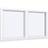Sparvinduer PK0202 PVC Vendevindue Vindue med 2-lags glas 90x50cm