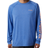 Columbia PFG Terminal Tackle Heather Long Sleeve T-shirt Men - Vivid Blue Heather/Bright Nectar Logo