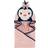 Hudson Animal Face Hooded Towel Miss Penguin