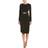 Michael Kors Collection Wool-Blend Sheath Dress - Black