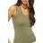 Free People U-Neck Tank - Army Dust