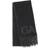 Ganni Fringed Wool Scarf - Black