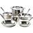 All-Clad Copper Core Cookware Set with lid 10 Parts