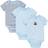 Little Me Little Monkey Bodysuits 3-pack - Blue Multi (LB804018N)