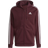 Adidas Essentials Fleece 3-Stripes Full-Zip Hoodie Men - Victory Crimson/White