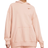 Nike Sportswear Swoosh Oversized Hoodie - Pink Oxford/Light Curry/Rose Whisper