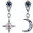 Thomas Sabo Royalty Star & Moon Earrings - Silver/Multicolour