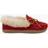 Minnetonka Alpine Sheepskin Moc W - Red