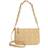 MCM Splash Logo Mini Pouch Crossbody - Beige/Croissant