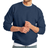 Hanes ComfortBlend EcoSmart Crew Sweatshirt - Heather Navy