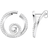 Thomas Sabo Wave Ear Studs - Silver/Transparent