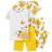 Carter's Sunflower Snug Fit Pajama Set 4-Piece - Heather/Yellow (3M977710)